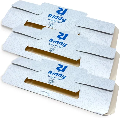 Vista 2 de Vendetta Plus Cockroach Gel Bait, 3-Pack Riddy Cockroach Traps, 3-Pack Riddy Gloves, Complete Indoor Solution for Targeted Elimination
