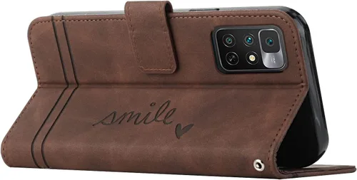 Vista 2 de Funda compatible con Redmi Note 11 Pro, Redmi Note 11 Pro con tarjetero y soporte magnético de piel sintética de alta calidad, a prueba de golpes