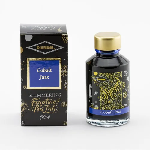 Vista 3 de Diamine - Tinta brillante para pluma estilográfica, Cobalt Jazz 1.7 fl oz