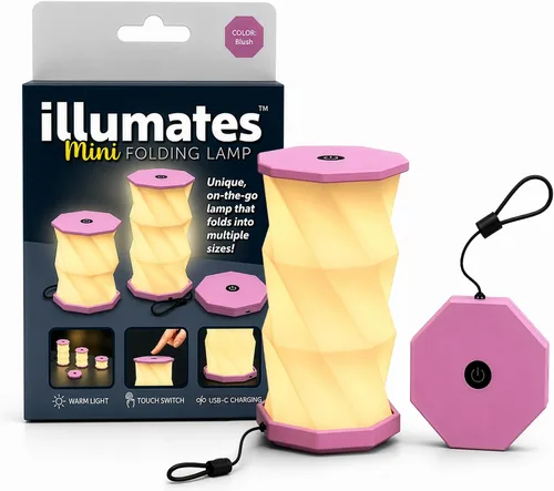 Vista 23 de Origami - Lámpara de escritorio LED plegable expandible – USB recargable y portátil – Luz de control táctil regulable con altura ajustable de hasta
