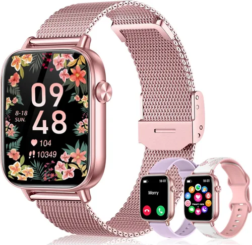 Vista 12 de Reloj inteligente para hombre para Android iPhone 1.83" HD 3 bandas Negro