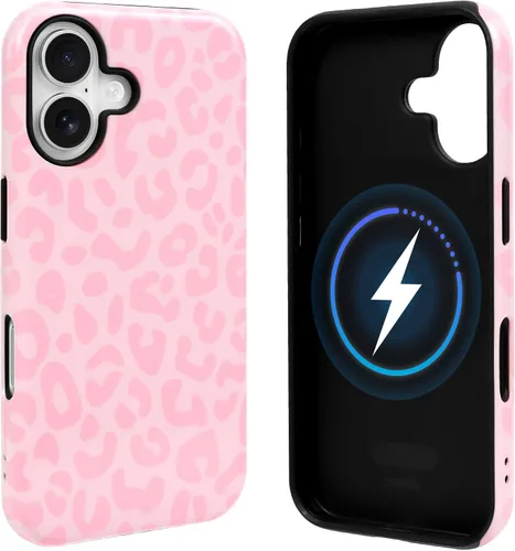 Vista 34 de NITITOP Funda magnética compatible con iPhone 11, compatible con MagSafe lindo diseño estético de leopardo ámbar tortuga para mujeres, hombres