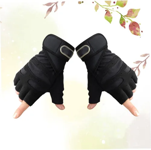 Vista 9 de BESPORTBLE 1 par de guantes deportivos para hombre, guantes de entrenamiento al aire libre, guantes de mano para hombres guantes de entrenamiento