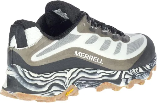 Vista 6 de Merrell Moab Speed Solution Dye - Zapatos de senderismo para hombre color negro y blanco