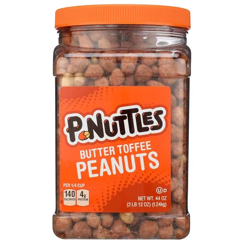 Vista 8 de P-Nuttles Cacahuetes cubiertos de caramelo de mantequilla, bolsa de 40