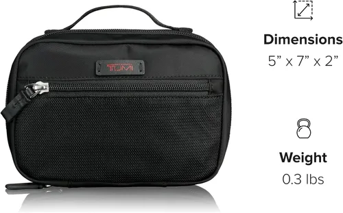 Vista 7 de TUMI - Bolsa de accesorios de equipaje - Neceser de viaje para hombre y mujer, Negro -, Bolsa de accesorios pequeña