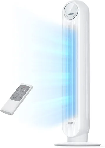 Vista 19 de DREO Ventilador de torre para dormitorio, velocidad de 28 pies/s