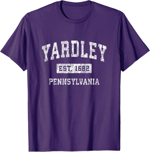Vista 65 de Yardley Pennsylvania PA - Camiseta de manga corta, diseño deportivo