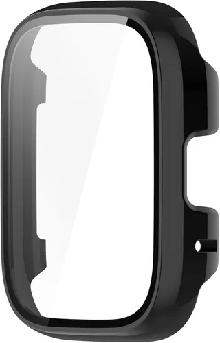 Vista 6 de Funda protectora compatible con Redmi Watch 3 Active/Redmi Watch 3 Lite, carcasa rígida de policarbonato templado de vidrio ultrafino, cubierta