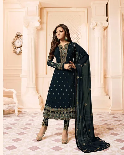 Vista 2 de Delisa Moda indiapaquistaní Salwar Kameez para mujer 01