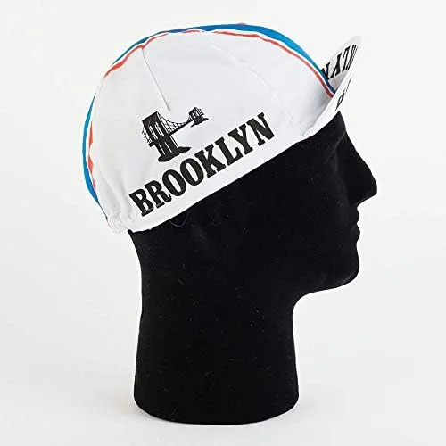 Vista 5 de APIS Gorra de ciclismo de algodón antisudor Brooklyn (blanco)