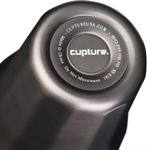Vista 3 de Cupture Vaso de viaje de acero inoxidable aislado al vacío de 32 oz (gris titanio)