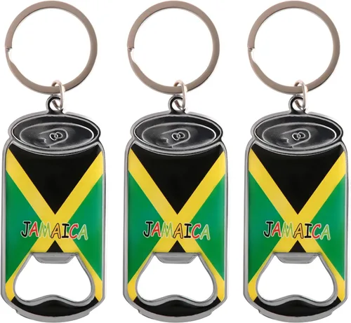 Vista 14 de Jamaica - Llavero abridor de botellas de cerveza - Set de 3 - Lata