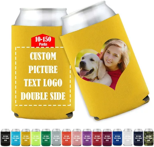 Vista 14 de Funda enfriadora de latas de cerveza personalizada Koo-zi Slim a granel, añade tu texto con imagen en una cubierta plegable de 12 onzas líquidas