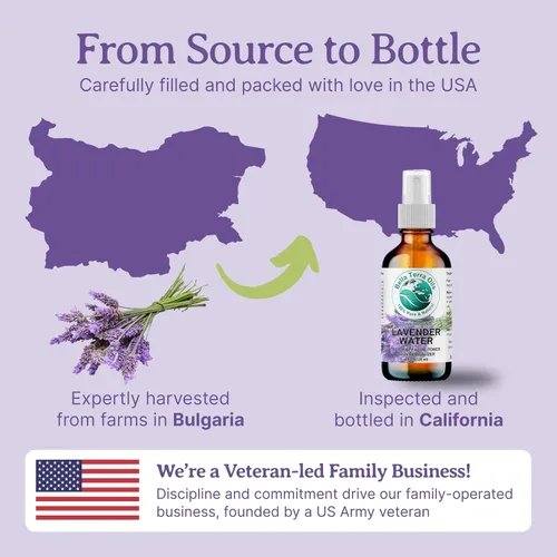 Vista 6 de Bella Terra Oils Hidrosol de agua de lavanda de primera calidad, 1 galón, destilado al vapor, tónico refrescante para la piel, aroma relajante