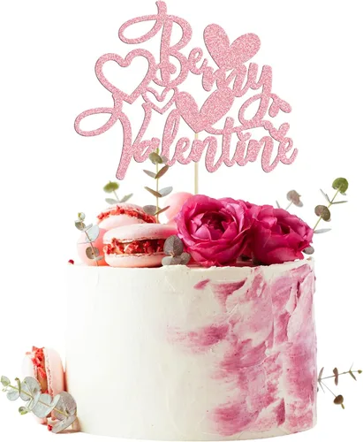 Vista 115 de Ephlyn 24 adornos para cupcakes con purpurina para el día de San Valentín, dulce amor, corazón, día de San Valentín, decoración para cupcakes