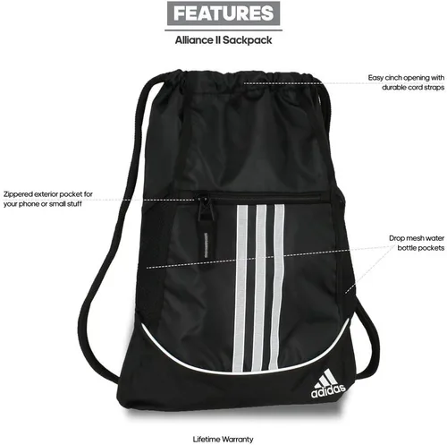 Vista 7 de Adidas - Mochila Alliance II Negro talla única