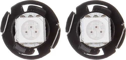Vista 4 de cciyu Paquete de 20 bombillas LED T4.7 rojo 1-5050-SMD Neo Wedge A/C 12V