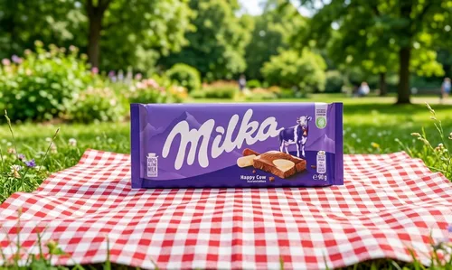 Vista 5 de Milka Chocolate con manchas de vaca 3.53 oz