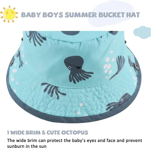 Vista 3 de Sombrero de sol para niños de 0 a 4 años con protección solar