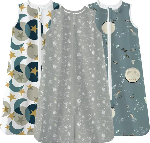 Vista 14 de TotAha Baby Sleep Sacks 3-Pack, 0.5 TOG Wearable Blanket, 3-6-15-24 Months León Boho