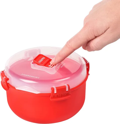 Vista 2 de Sistema Microwave Collection - Tazón redondo, 30.4 oz./0.9 L, rojo