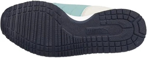 Vista 5 de PUMA Tenis de piel sintética con para niños y niños (niños pequeños), blanco/azul (White/Mineral Blue), 2,5 niño pequeño