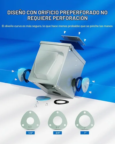 Vista 4 de BEBOBLY Caja de toma de corriente de 30 amperios para RV, receptáculo NEMA TT-30R de 125 voltios, enchufe exterior cerrado y con cerradura, panel