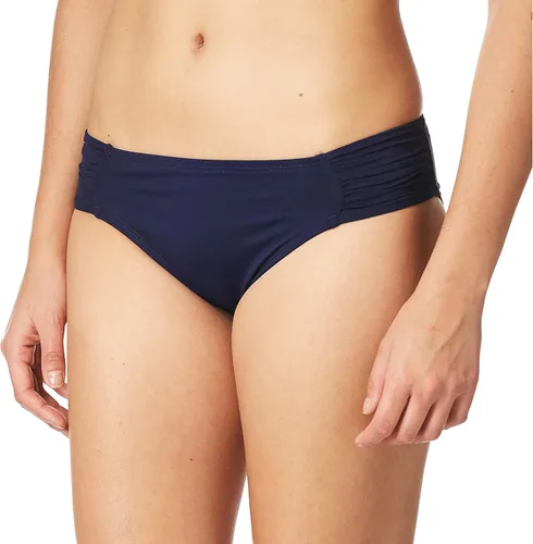 Vista 6 de La Blanca Island Diosa Side Fruncido Hipster azul
