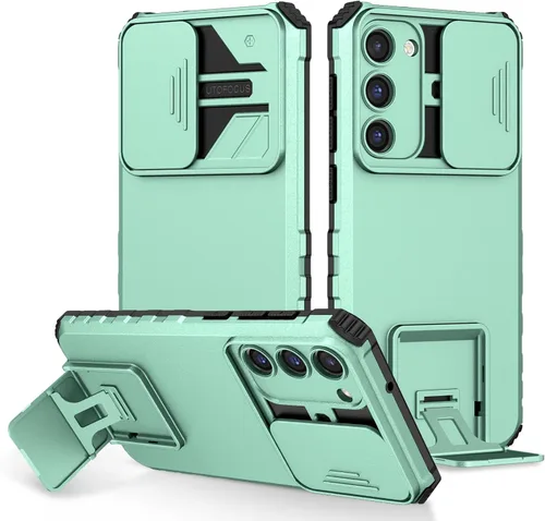 Vista 44 de Funda compatible con Samsung Galaxy M13 5G/A04 Dimensional Soporte Ventana Corredera Teléfono Móvil Funda Protectora a Prueba de Golpes para Samsung