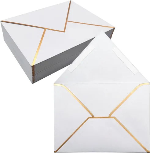 Vista 12 de Paquete de 50 sobres autoadhesivos de 4 x 6 pulgadas, sobres negros de 4 x 6 pulgadas para invitaciones con sobres autoadhesivos A6 para bodas