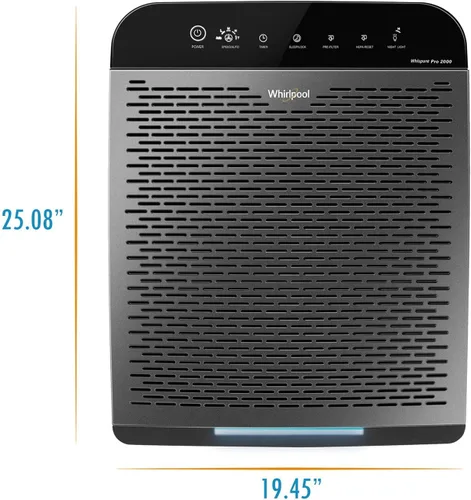Vista 8 de Purificador de aire con filtro HEPA Whirlpool Whispure, WPPRO2000M, 120 volts