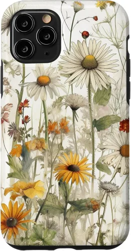Vista 29 de Wildflowers Botanical Daisy Flowers Dandelion Dragonfly Case for iPhone 17