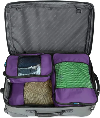 Vista 6 de TravelWise - Cubos de embalaje para equipaje (3 unidades), color morado