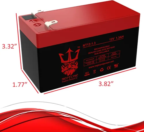 Vista 6 de Neptune - Batería SLA de repuesto para Ultratech Power Products original UT1213 12 V 1,3 Ah