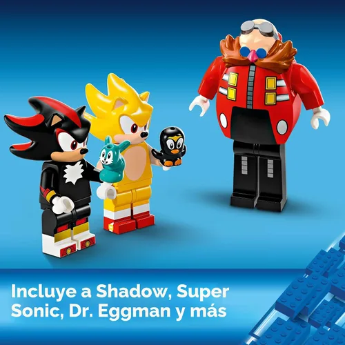 Vista 6 de LEGO Sonic The Hedgehog: Super Sonic vs. Egg Drillster - Juguete de Gaming con Shadow y Dr. Eggman, Set de Construcción de Juguetes para Niños