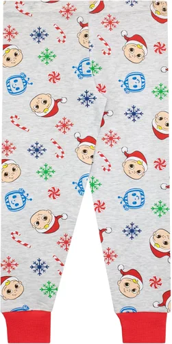 Vista 4 de CoComelon Pijama de Navidad para Niño Gris
