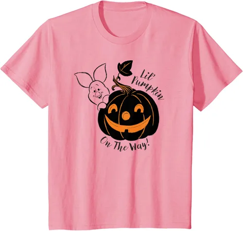 Vista 44 de Disney Camiseta de Halloween Winnie the Pooh Lil' Pumpkin on the Way, Blanco, S