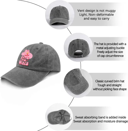 Vista 6 de Hats Let's go Girls Baseball Cap, Vintage Baseball Cap for Men