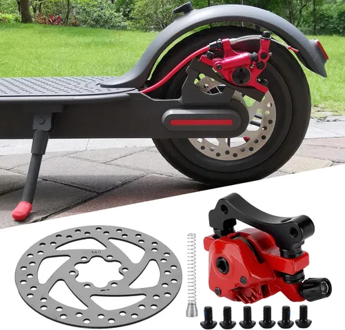 Vista 4 de Akozon Disco de freno, kit de pinza de disco de freno de 5.512 in de diámetro para scooter eléctrico