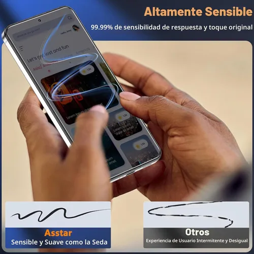 Vista 5 de Asstar - Protector de pantalla de privacidad para Samsung Galaxy S24 FE de 6.7 pulgadas (2 unidades) 9H Tempered Glass Privacy Film for Samsung