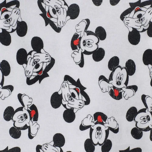 Vista 6 de Disney Pijama de algodón de Mickey Mouse de 4 piezas para bebé niño