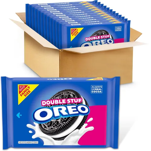 Vista 62 de OREO Galletas sándwich de chocolate, 60 paquetes de bocadillos (2 galletas por paquete) (paquete de 2)