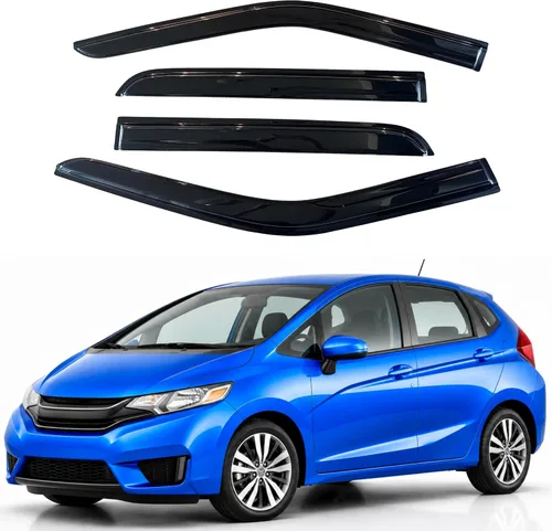 Vista 128 de Visera de ventana IG para Ford Focus Sedán y Hatchback 2012-2018, Protector de ventana lateral para lluvia y viento estilo Mugen, extra duradero