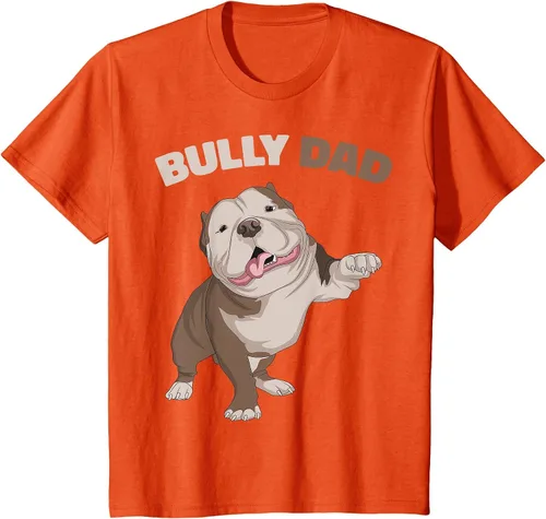 Vista 70 de American Bully Dad Dog Owner Father Funny Men T-Shirt Asphalt Grey
