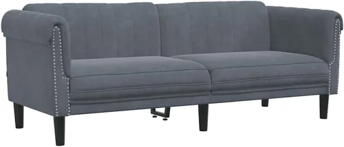 Vista 13 de vidaXL Sofá de 2 plazas, sofá tapizado, sofá biplaza para sala de estar en casa, muebles de sofá, sofá de dos plazas, estilo moderno, terciopelo