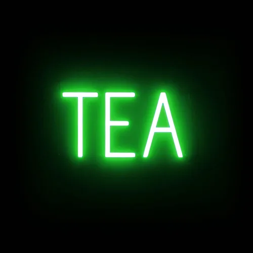 Vista 10 de SpellBrite Letrero de té Aspecto de letrero de té neón, luz LED azul, 13.1 x 6.3 pulgadas Ultra-Bright Click-Together Signage for Cafes, with