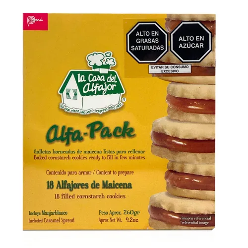 Vista 4 de La casa del alfajor Peruano 18 Alfajores Maicena y 20 Alfajores Harina Combo