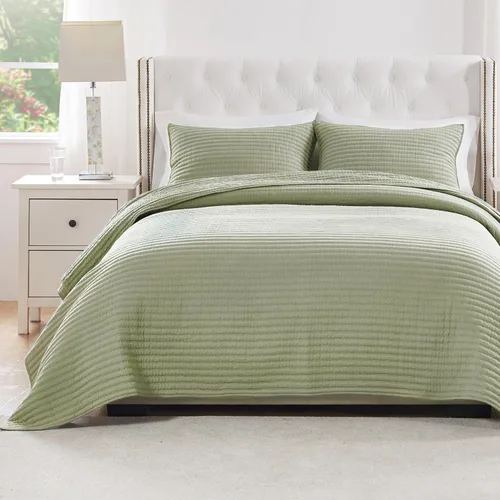 Vista 13 de Greenland Home - Juego de ropa de cama texturizada, 2 piezas, tamaño individual/XL, cosmo cambray