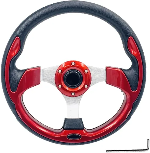 Vista 9 de Volante universal de 320mm para carrito de golf para Club Car DS y Precedent, volante para carrito de golf EZGO Yamaha para EZGO RXV y TXT Tempo G14